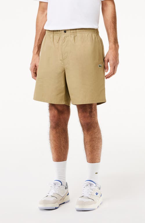 Lacoste Relaxed Cotton Twill Shorts Cb8 Lion at