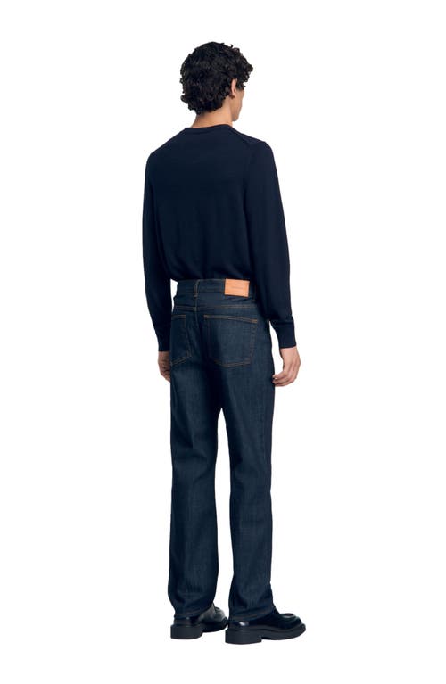 Shop Sandro Regular Jeans In Raw-denim