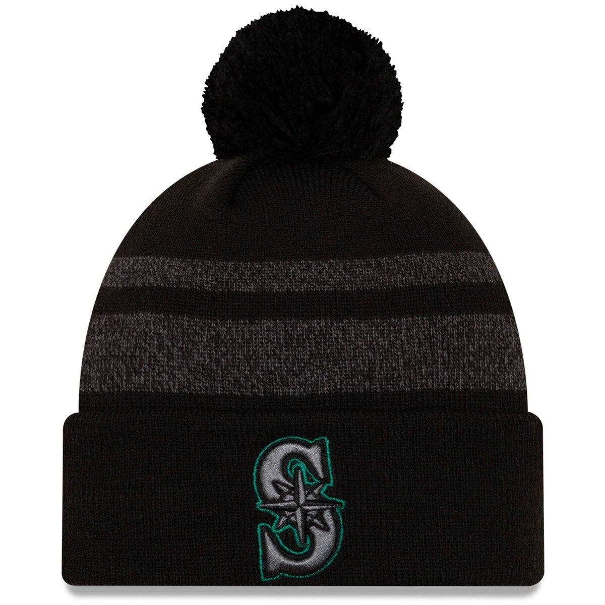 New Era Men's New Era Black Seattle Mariners Dispatch Cuffed Knit Hat