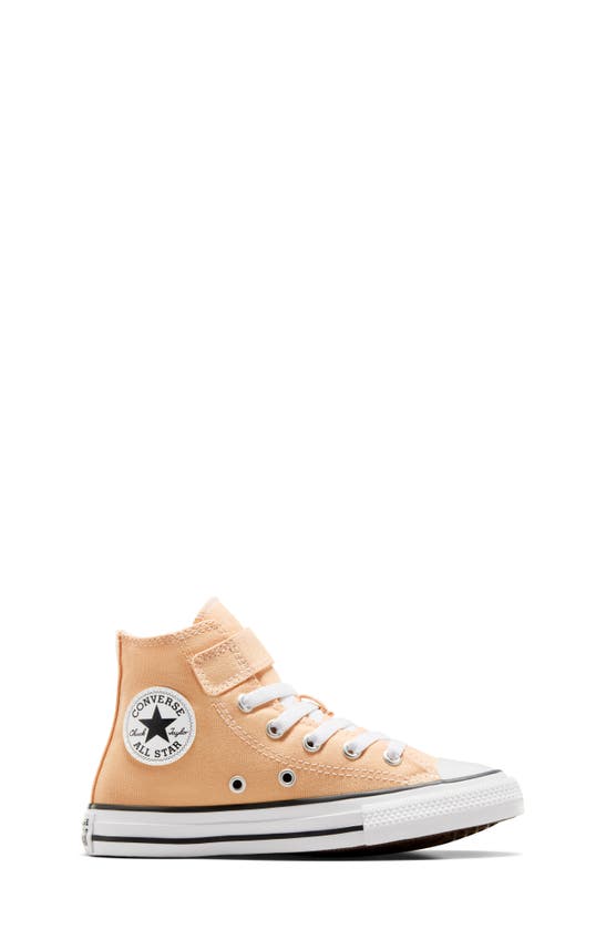 Shop Converse Kids' Chuck Taylor® All Star® 1v High Top Sneaker In Afternoon Sun/ White/ Black