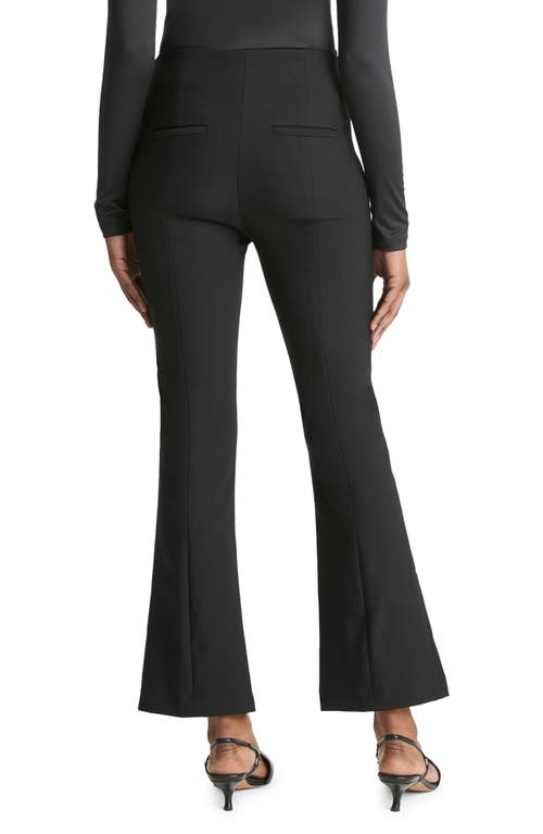 Shop Vince Pintuck Pleat Crop Flare Pants In Black