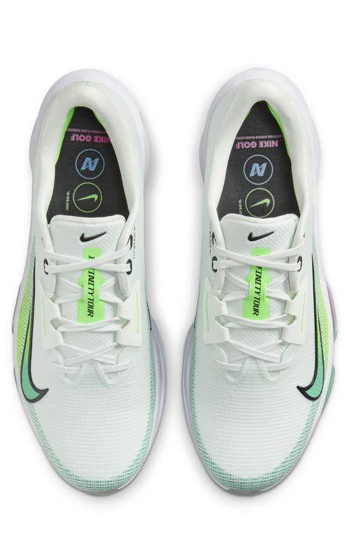 Shop Nike Air Zoom Waterproof Infinity Tour Golf Shoe In Barely Green/white/black