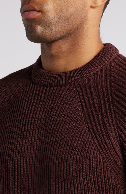 Shop Peregrine Ford Wool Fisherman Sweater In Shiraz