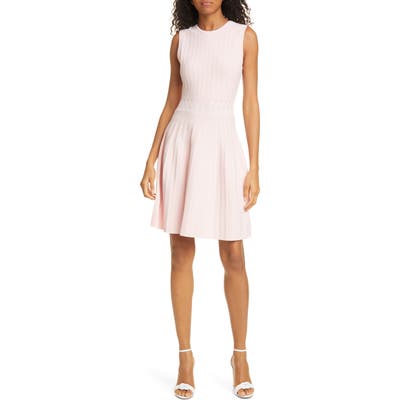 Ted Baker London Sleeveless Knit Fit & Flare Dress, Pink