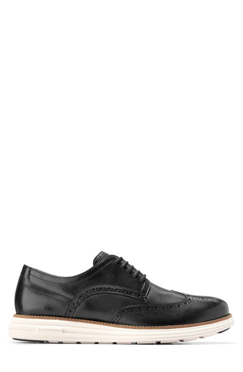 Shop Cole Haan Øriginalgrand Remastered Shortwing Derby In Black/ivory