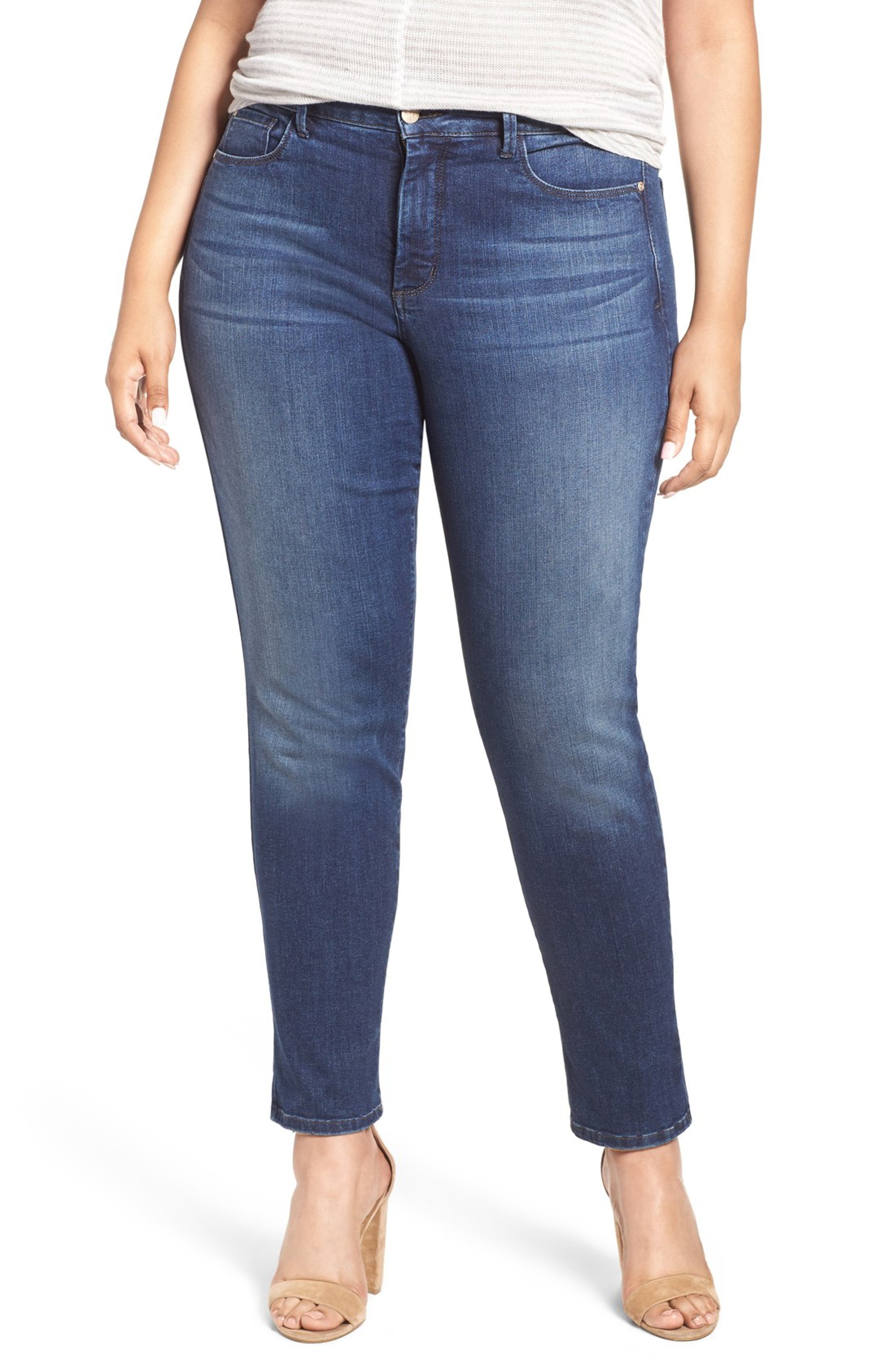 NYDJ Alina Stretch Skinny Jeans (Montpellier) (Plus Size) | Nordstrom