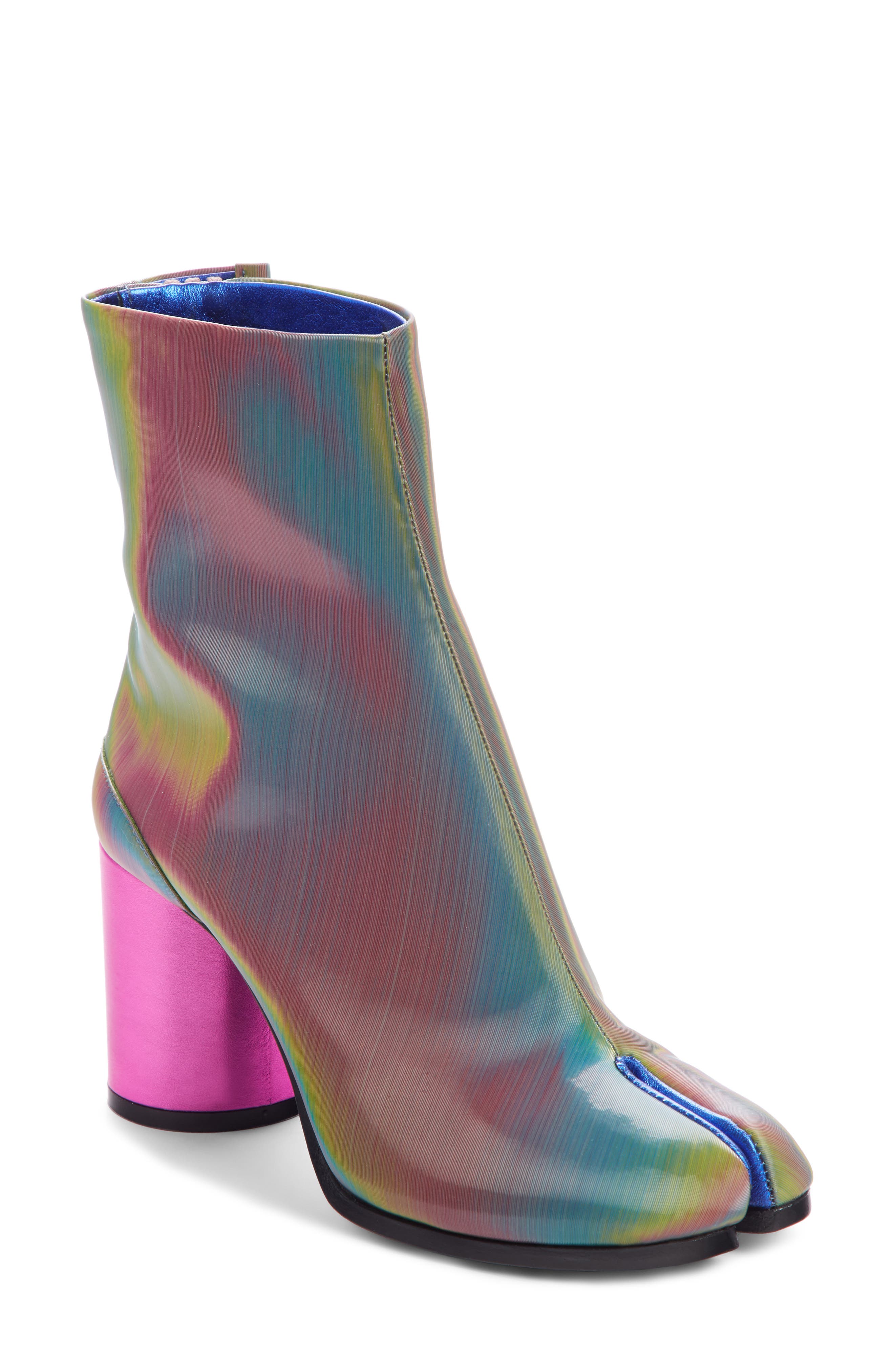 iridescent tabi boots