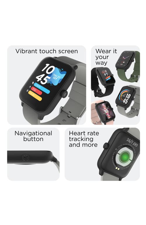 Shop I Touch 24/7 Evo Rectangle Smartwatch, 43mm In Black Case Black/grey