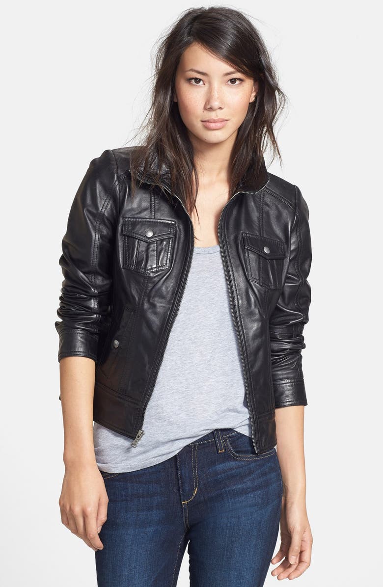 GUESS Leather Jacket | Nordstrom