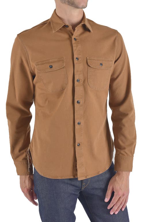 The Brace Button-Up Shirt in Whiskey