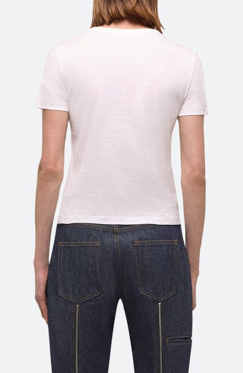 Shop Helmut Lang Slim Logo T-shirt In White