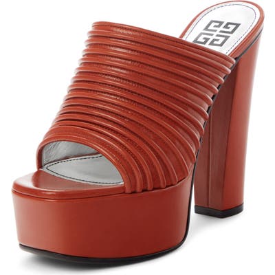 Givenchy Look Book Platform Mule, Orange