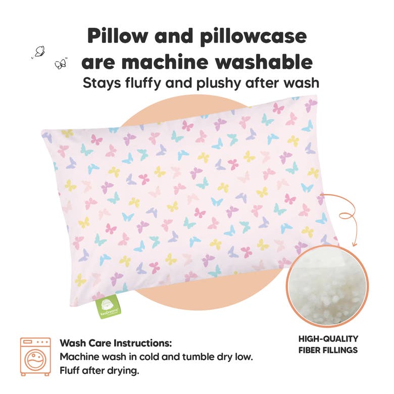Shop Keababies Toddler Pillow With Pillowcase In Flutter