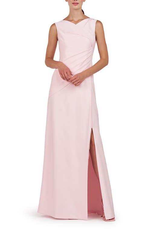 Nicolette Sleeveless Sheath Gown in Pink Pearl