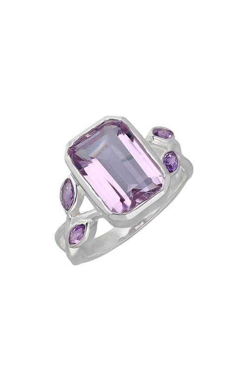 Shop Ys Gems Amethyst Ring In Purple