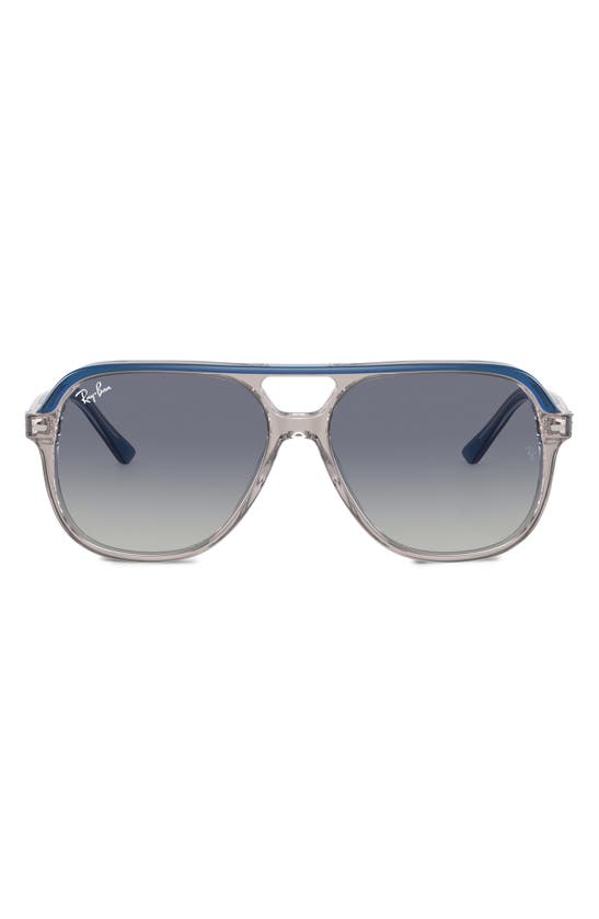 Shop Ray Ban Ray-ban Junior Bill 52mm Gradient Square Sunglasses In Grey