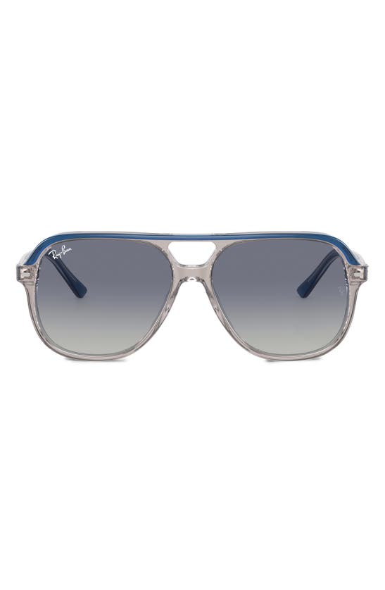 Ray Ban Junior Bill 52mm Gradient Square Sunglasses In Grey