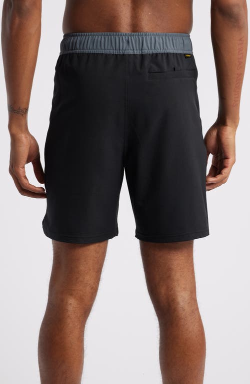 Florence Standard Issue Water Repellent Swim Trunks In Black