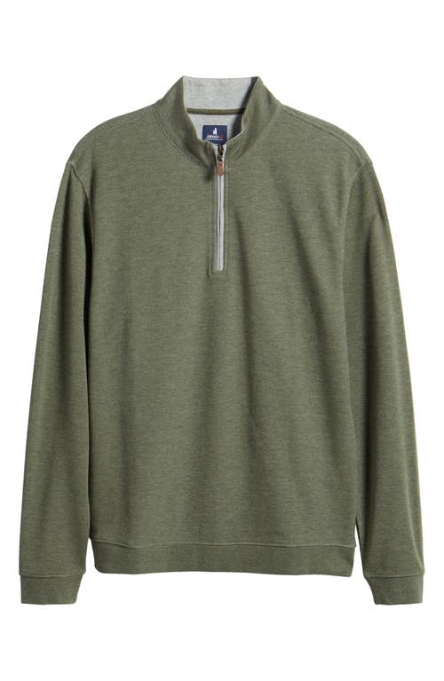 Johnnie-o Sully Quarter Zip Pullover In Sequoia