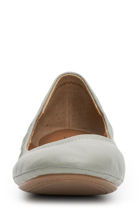 Lucky Brand 'emmie' Flat In Light Seagrass