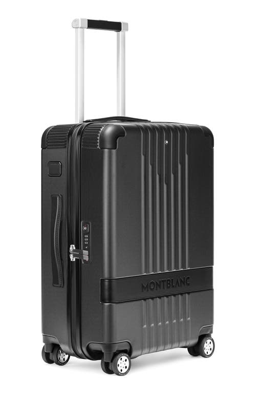 Shop Montblanc Cabin Trolley Carry-on Suitcase In Black