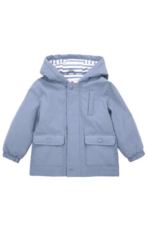 Shop Rokka&rolla Baby Lightweight Jacket With Snap Storm Placket In Blue