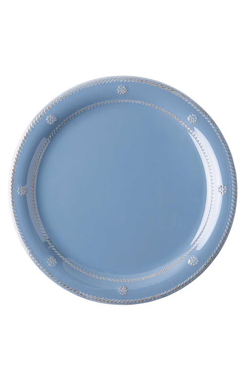 Juliska Berry & Thread Melamine Dinner Plates, Set Of 4 In Chambray