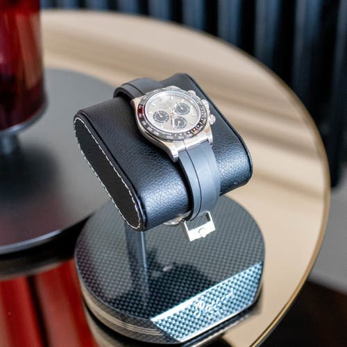 Shop Rapport London Watch Stand In Carbon Fibre