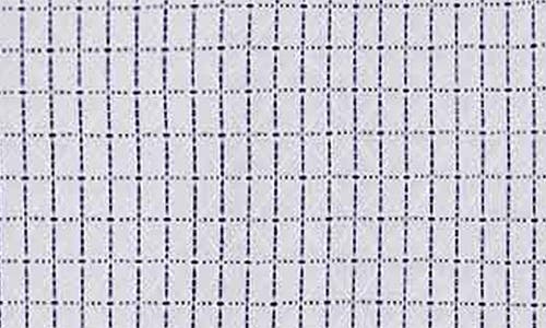 David Donahue Slim Fit Check Cotton Dobby Dress Shirt In White/navy
