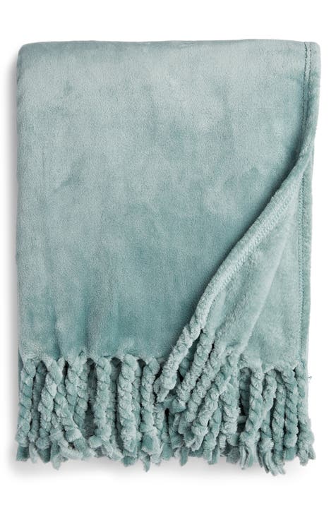 Blue and best sale green throw blanket