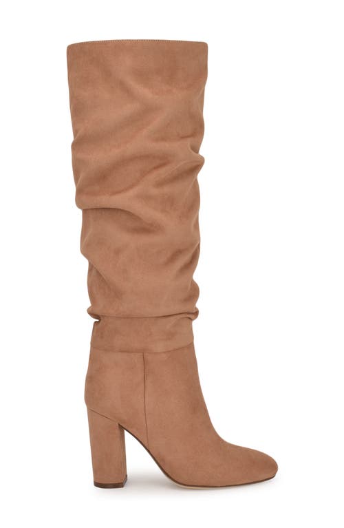 Shop Nine West Magnett Slouch Knee High Boot In Medium Natural