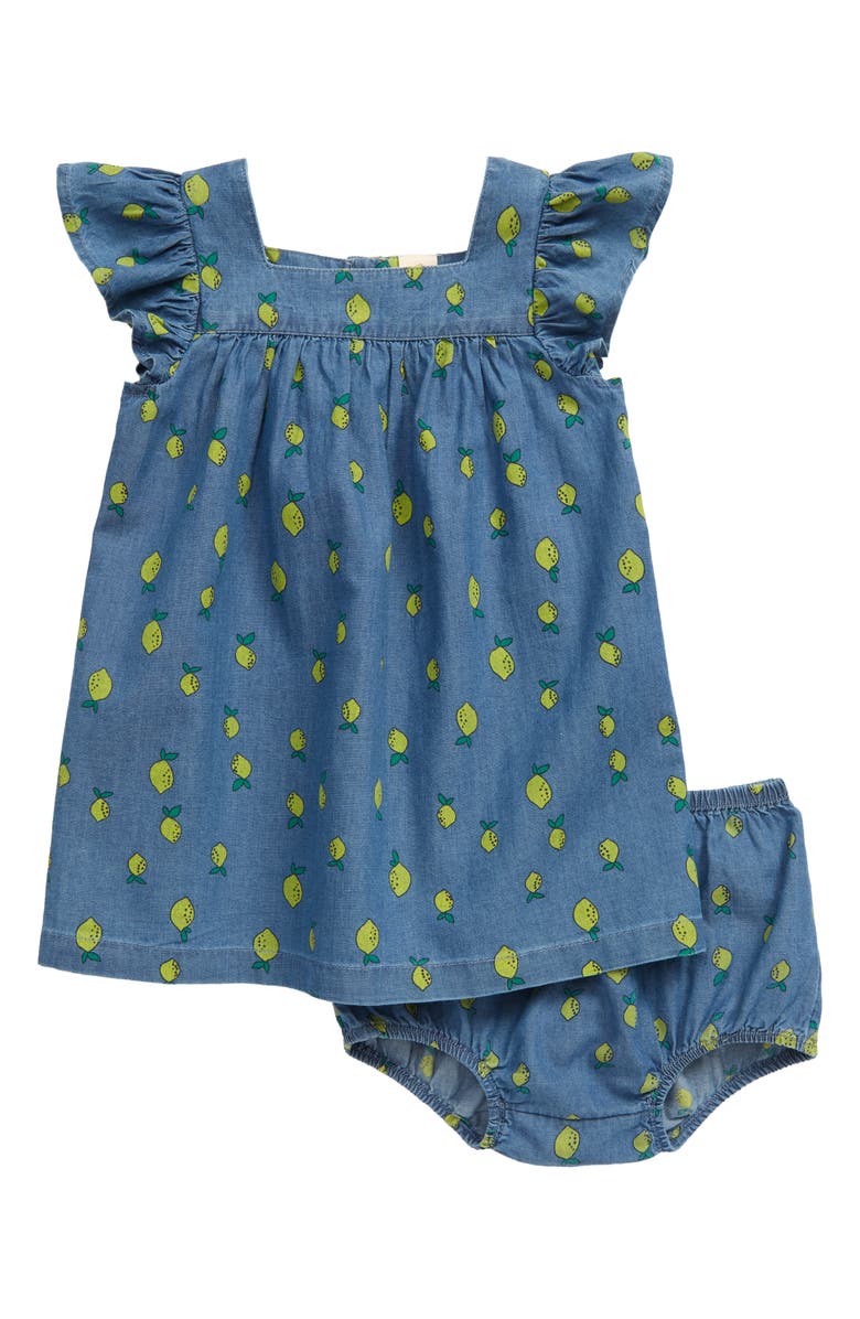 Tucker Tate Lemon Print Chambray Dress Baby Nordstrom