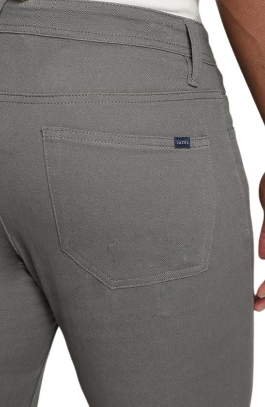Shop Jachs Straight Leg Stretch 5-pocket Pants In Grey