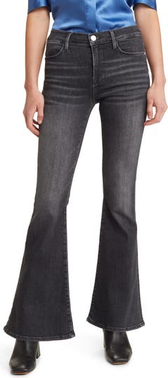 FRAME Le Pixie high-rise flared jeans