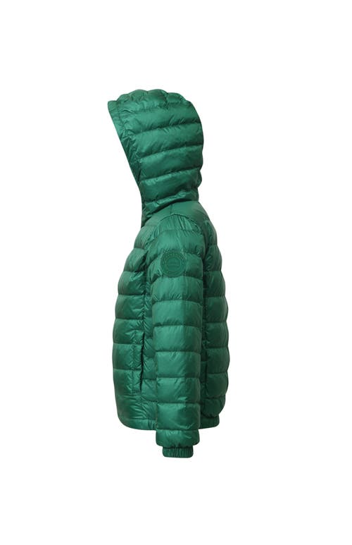 Shop Rokka&rolla Kids' Ultra Light Quilt Packable Down Jacket In Green