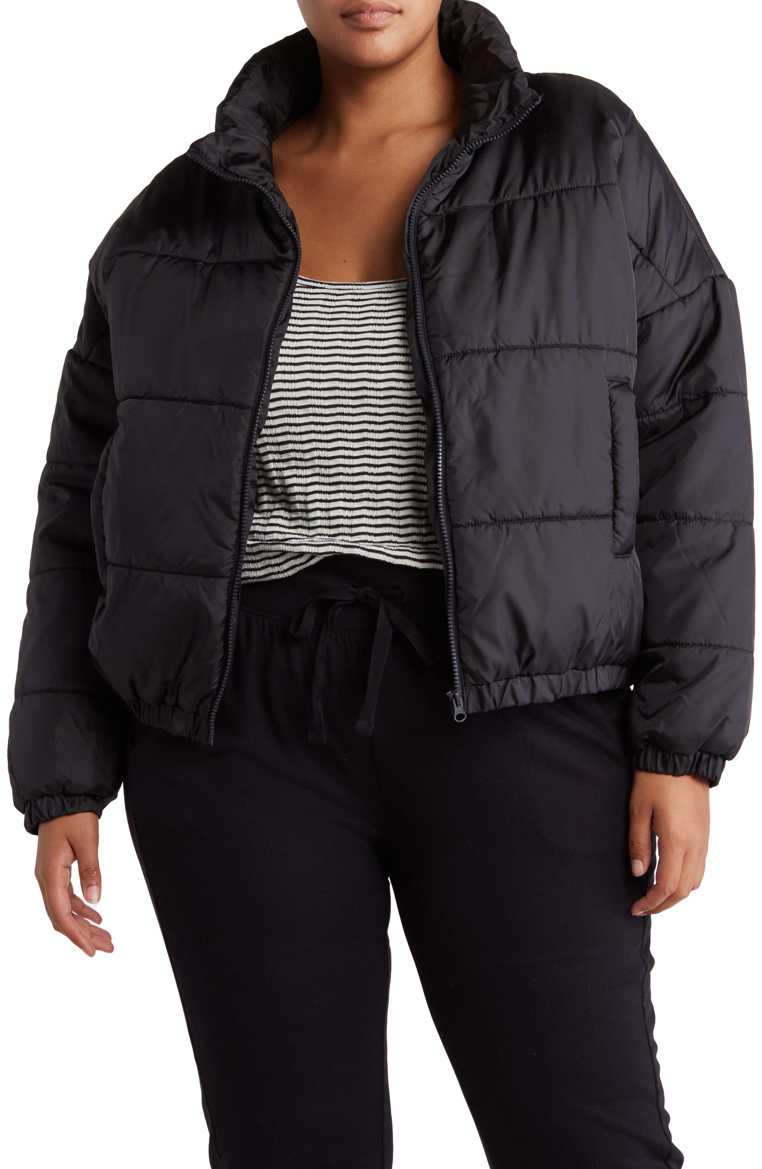 bcbg max azria sandshell puffer jacket