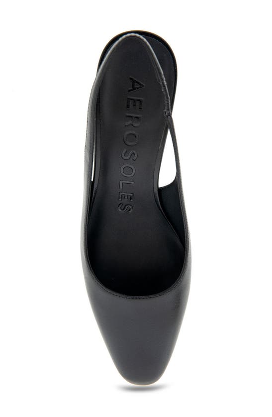 Shop Aerosoles Mags Slingback Pump In Black Leather