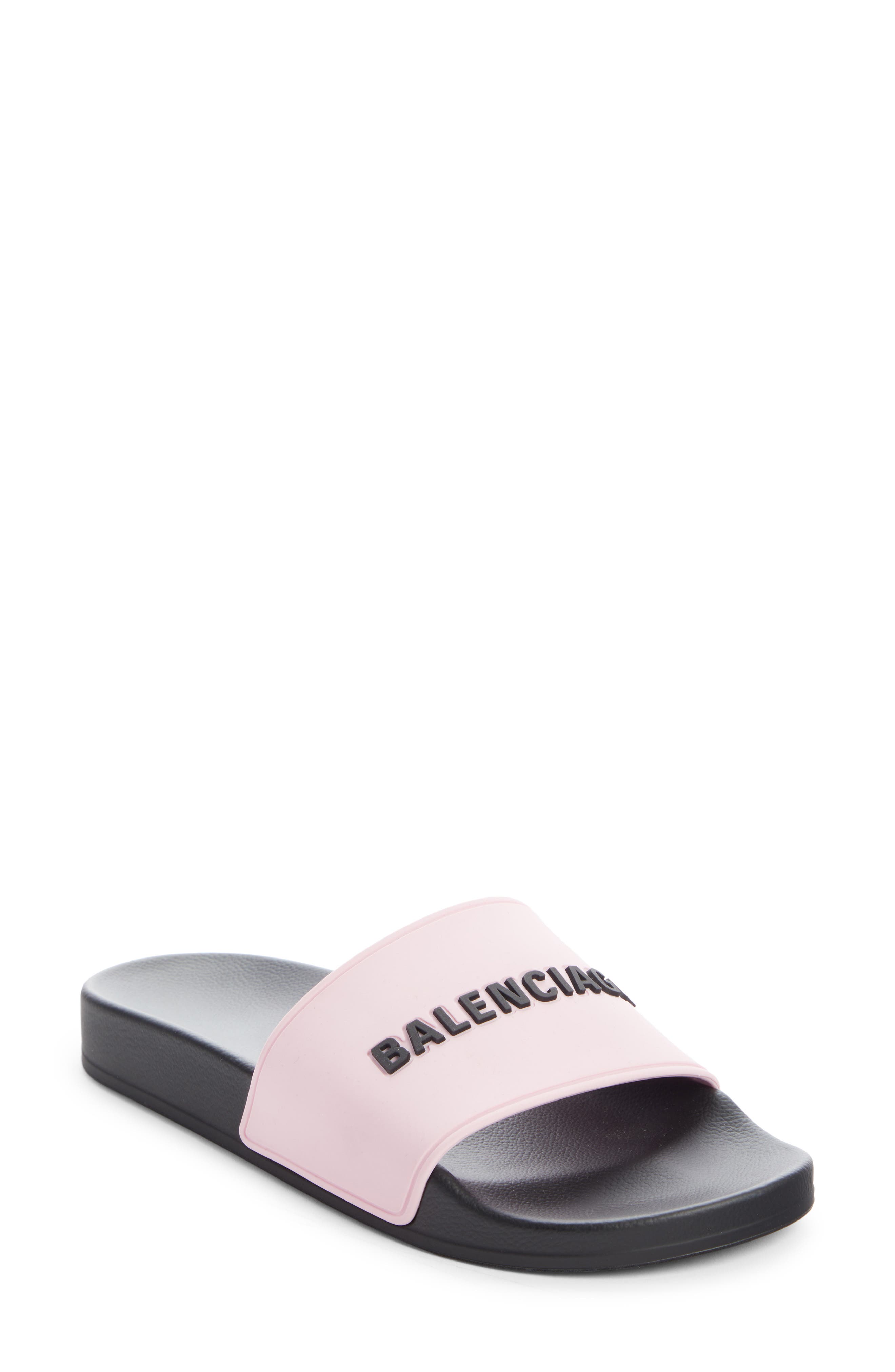 womens balenciaga flip flops