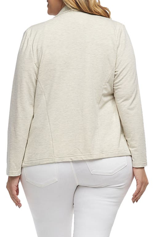 Tart Nisha Knit Blazer In Heather Oatmeal