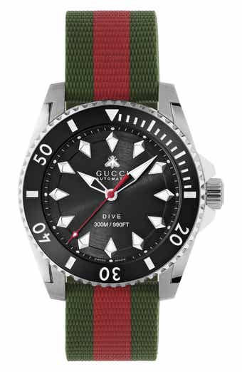 Gucci dive watch 45mm snake sales