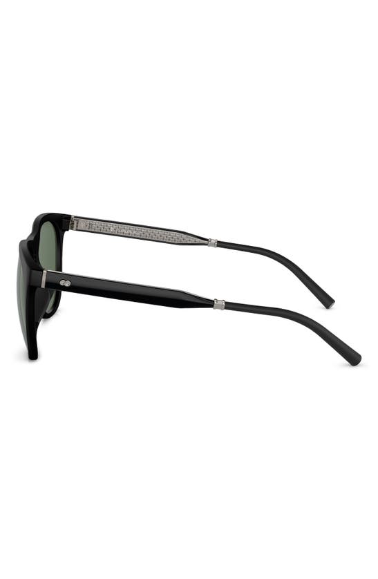 Shop Oliver Peoples X Roger Federer R-1 55mm Polarized Irregular Sunglasses In Matte Black
