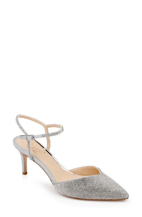 silver evening shoes | Nordstrom