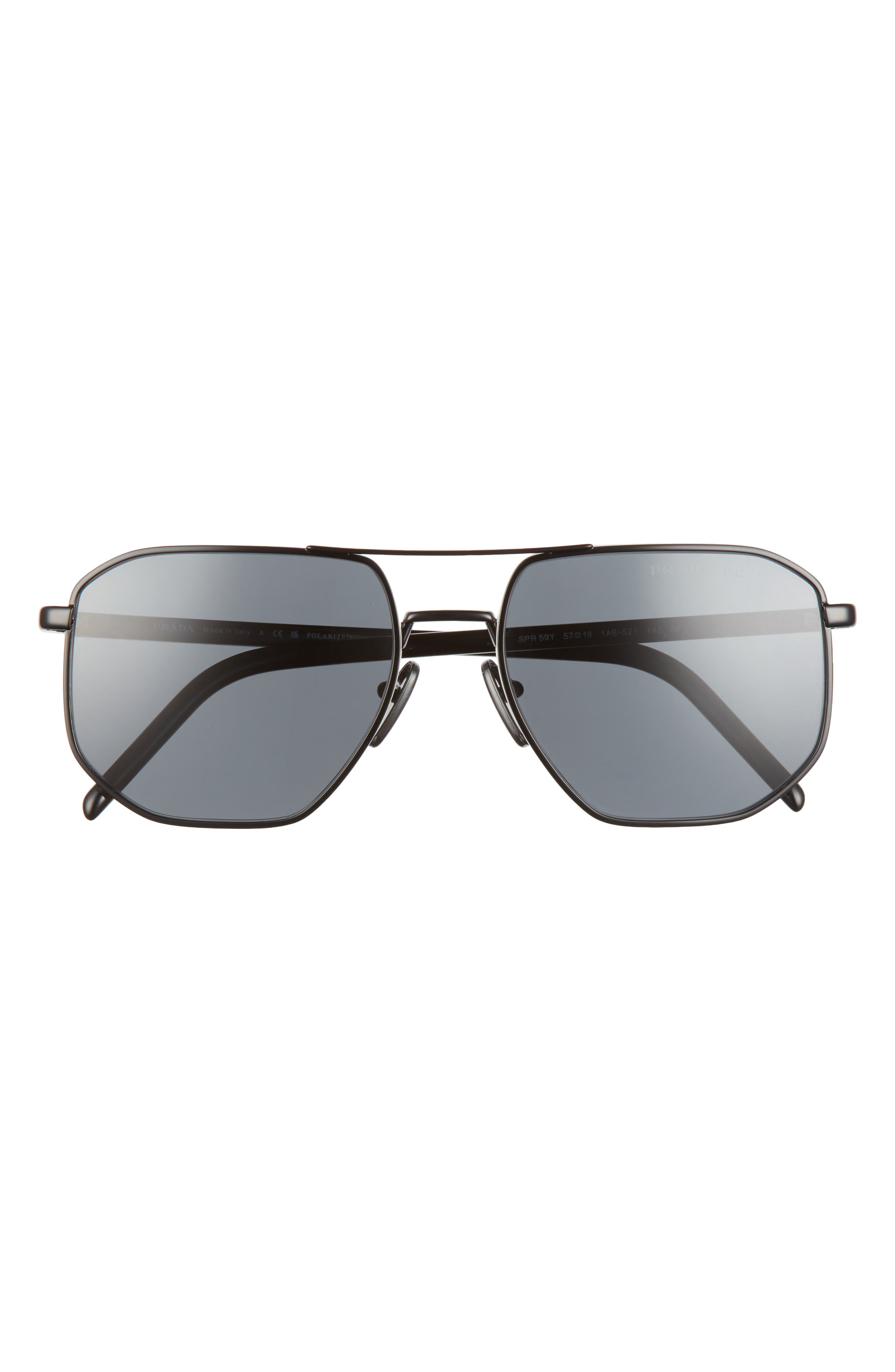 prada 57mm sunglasses