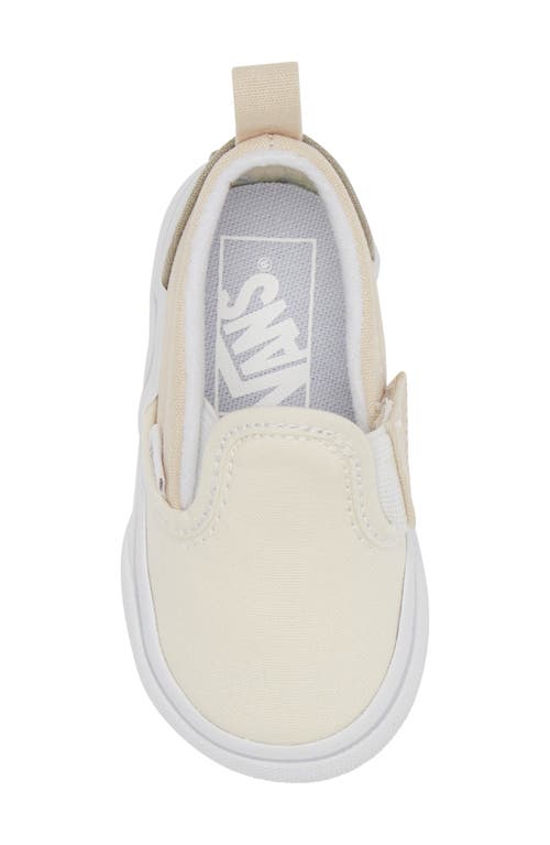 Shop Vans Slip-on V Canvas Sneaker In Natural Block/true White