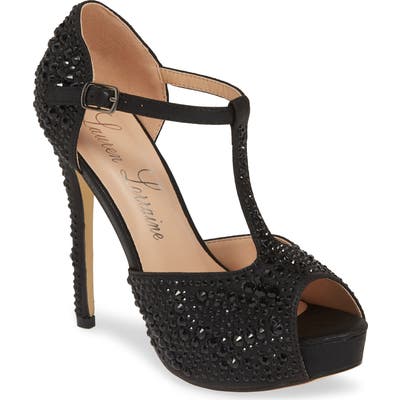 Lauren Lorraine Vivian Open Toe Pump- Black