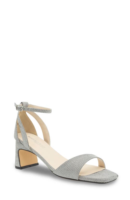 Lilibet Ankle Strap Sandal in Silver
