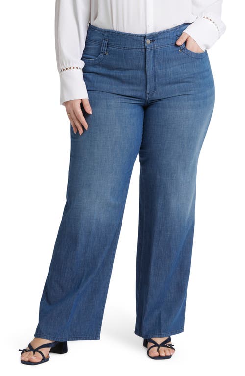 NYDJ Teresa Hollywood High Waist Wide Leg Jeans Missionblue at Nordstrom,