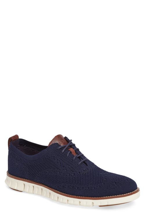 Cole Haan ZeroGrand Stitchlite Wing Oxford Marine Blue/Ivory at Nordstrom,