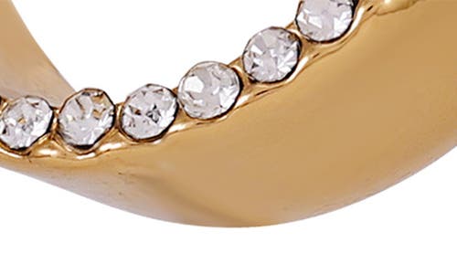 Vince Camuto Scoop Pavé Drop Earrings In Gold Tone