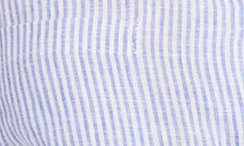 Shop Fifteen Twenty Andover Stripe Tie Front Linen Button-up Shirt